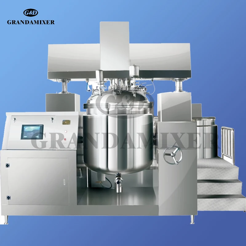 High quality Body Lotion,Cosmetic Ointment Vacuum Homogenizing Emulsifier/mixing Machine/mixer/mixing Tank With Heating