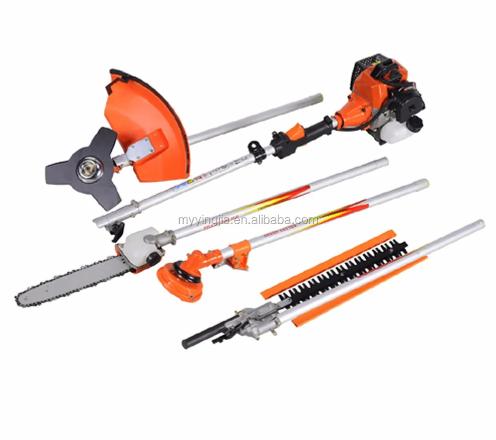 Gasoline Multi-use Garden Tools Brush Cutter 4 in 1 Long Reach Hedge Trimmer Pole Chainsaw M-BC330M