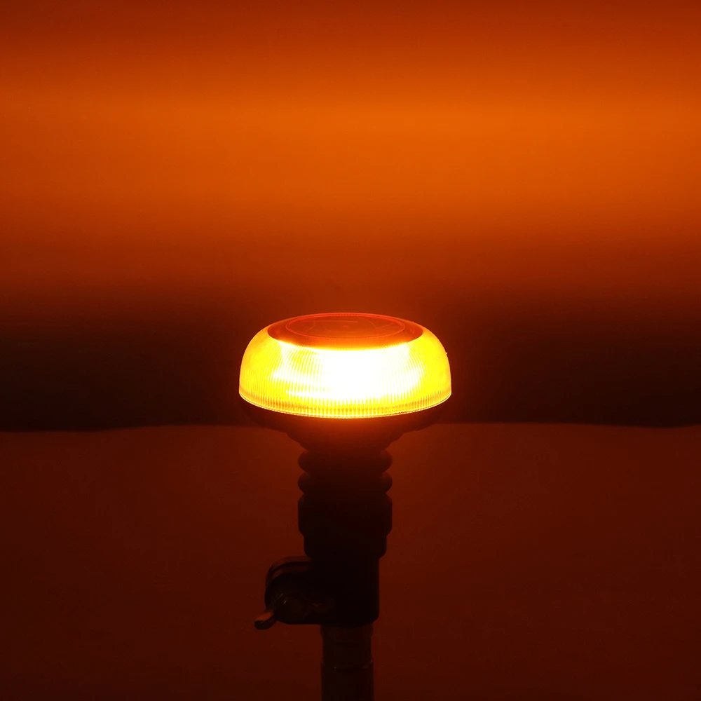 E Mark ECE SAE LED Warning Flash Beacon Lights Pipe mount 16W 18pcs chip Warning Safety Flash Beacon Lights For Forklift Truck