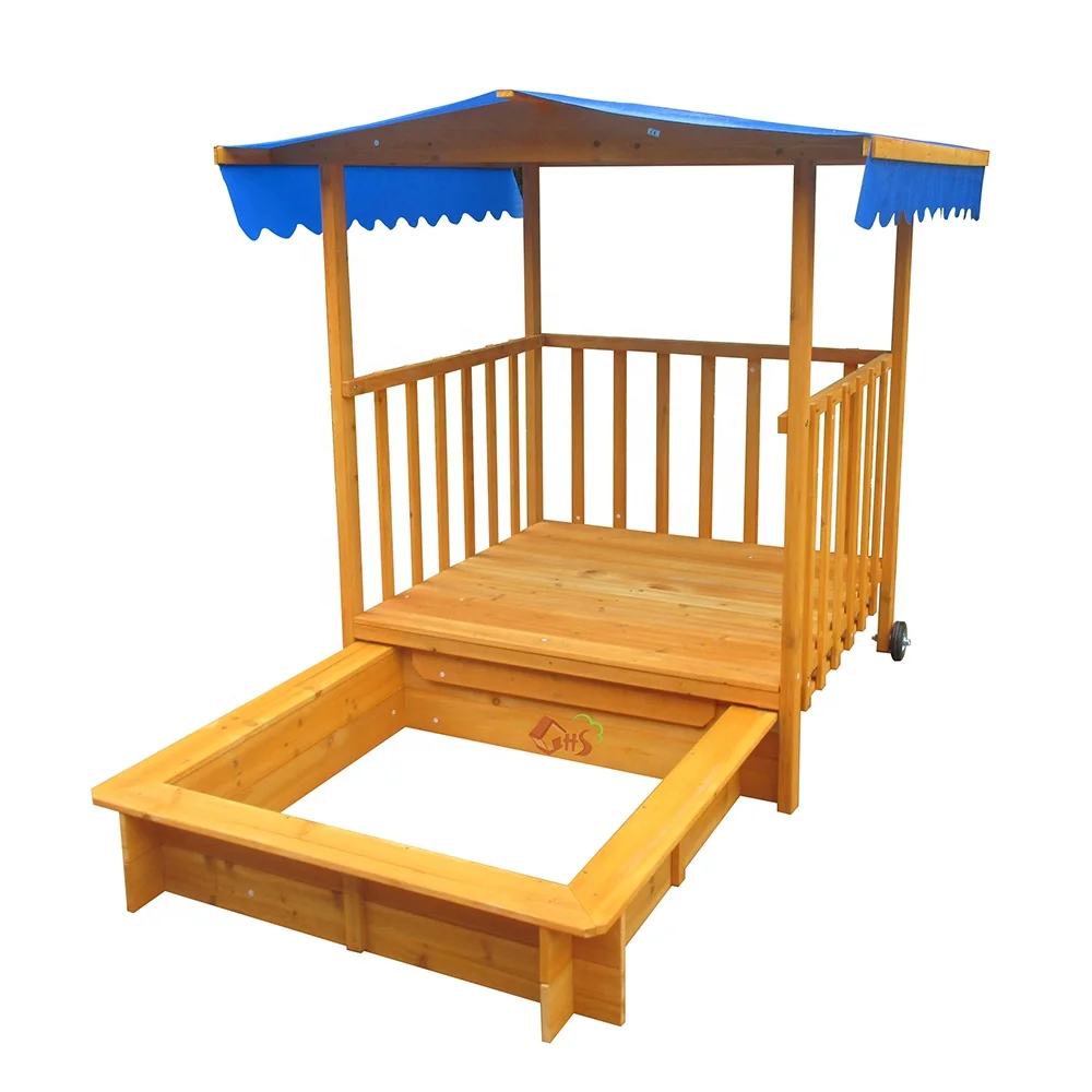 Деревянное колесо для детской песочной площадки, песочница с крышкой