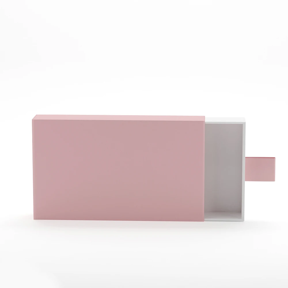 Wholesale Luxury Paper Sliding Drawer Box Custom jewelry gift necklace packaging box rigid cardboard packaging