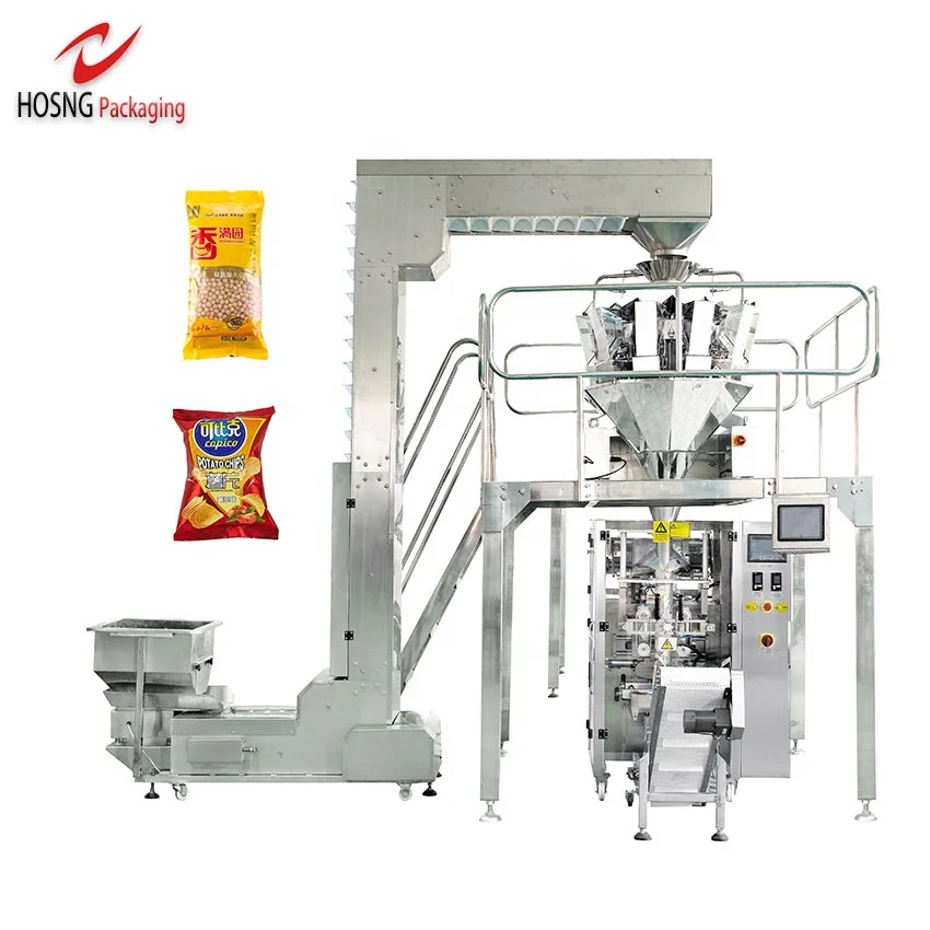 High Accuracy Automatic Multihead Weigher 10g-500g Vegetable Seed Bean Legumes Lentil  Coffee Beans Packing Machine