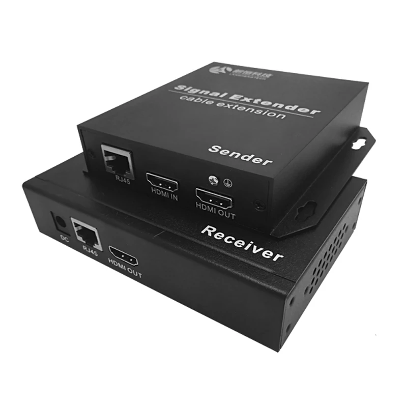 
 AHB2-180D двунаправленный ИК-передатчик HDMI AV приемник с выходом без задержки 180 м 1080P HDMI удлинитель по Cat5e  