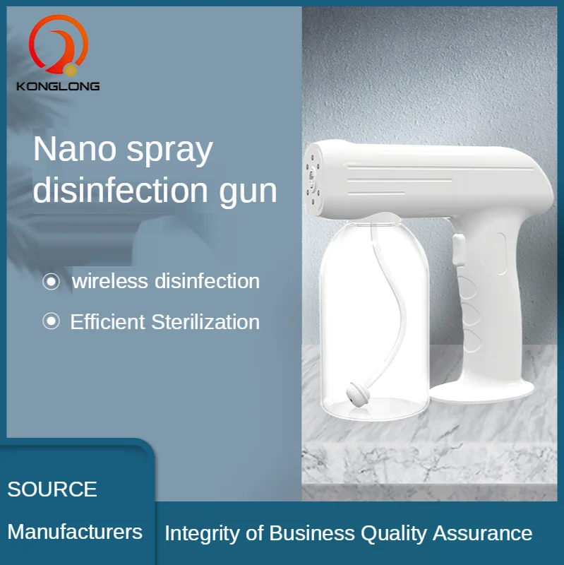 Simple Design Handheld Blue Light Spray Gun Portable Aerosol Dispenser Automatic Spraying Gun