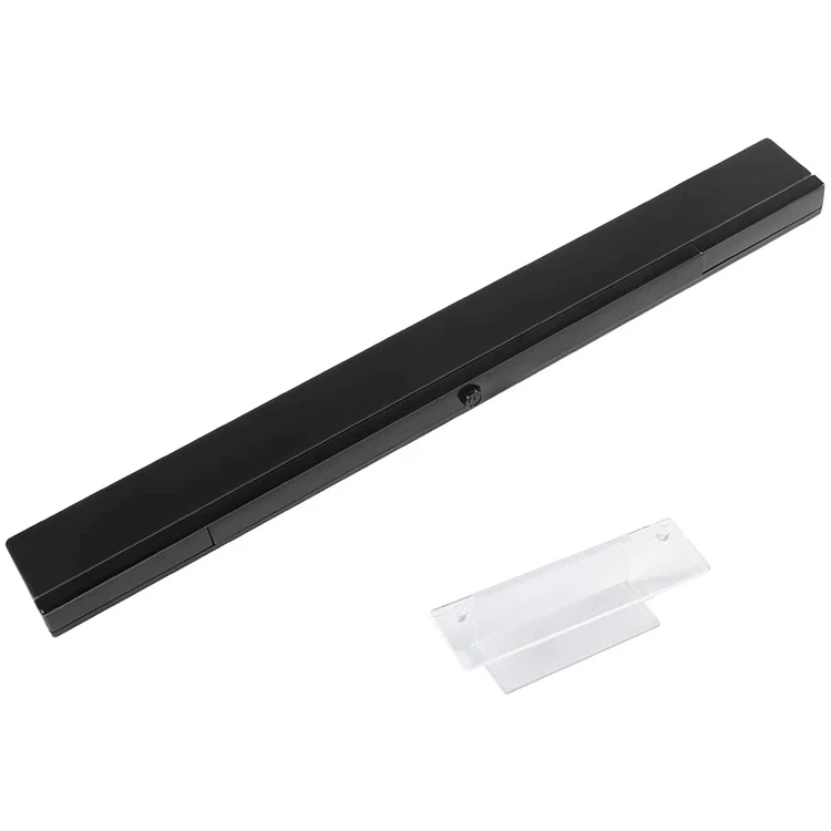 Wireless Sensor Bar for Wii Replacement Wireless Infrared Ray Sensor Bar for Wii and Wii U Console Includes Clear Stand