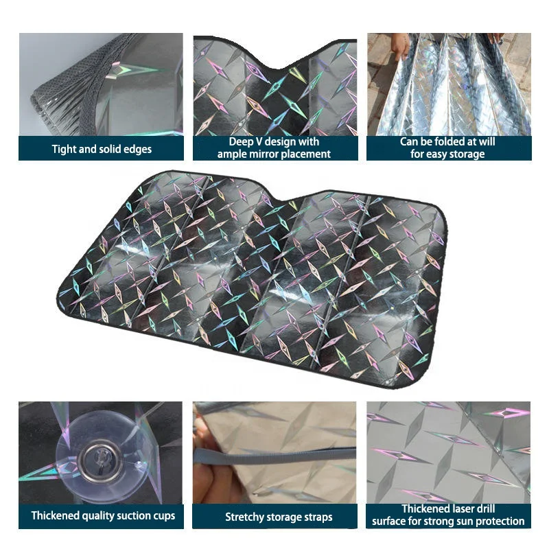 Car Windshield Sunshade Rear Window Foldable Car Front Windshield Sunshade