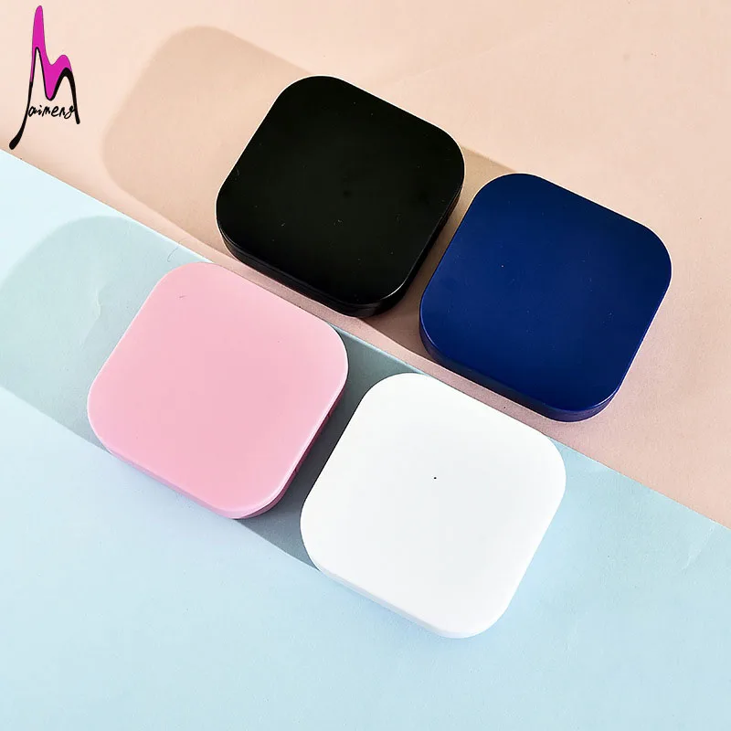 New portable simple  fashion glossy  DIY custom contact lens case contact lens container contact lens container