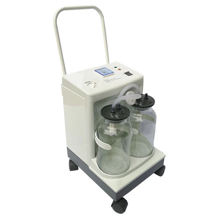 Hot sell double bottles suction trolley unit machine vaccum suction machine