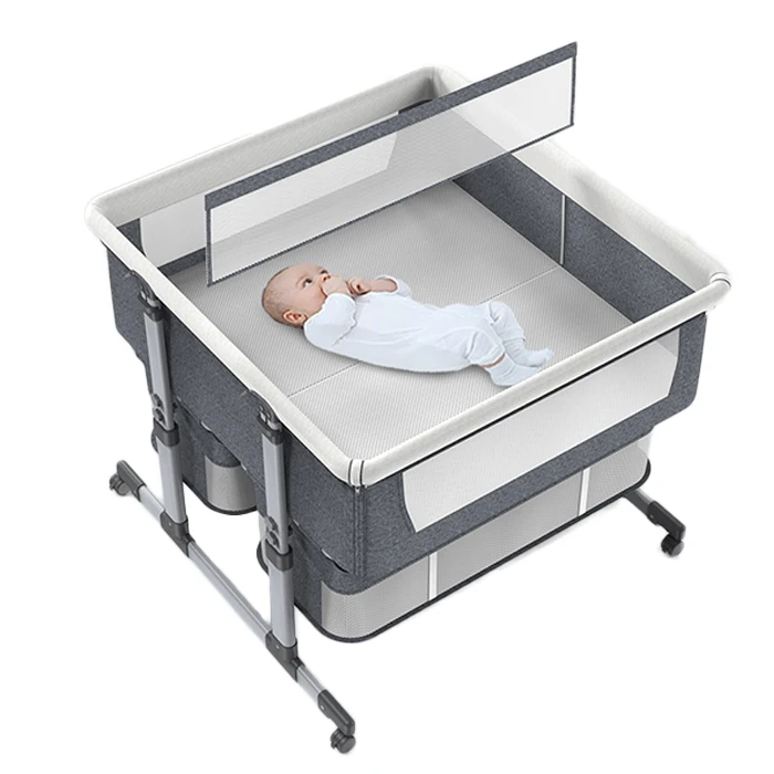 
New design modern foldable lightweight baby cradle/skin-friendly comfortable fabric baby cribs for twins 
