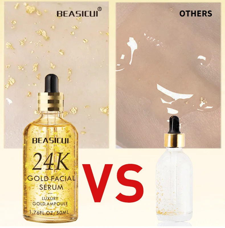 NEW High Quality Whitening Product 24k Gold Serum Hyaluronic Acid Nano Korea Skin Care Anti Aging Serum Productos De Belleza