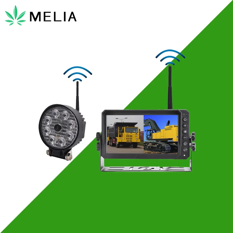Melia 2 4 ГГц Беспроводная AHD 720P полноцветная IP69K Автомобильная Рабочая световая камера со светодиодной лампой 6500K