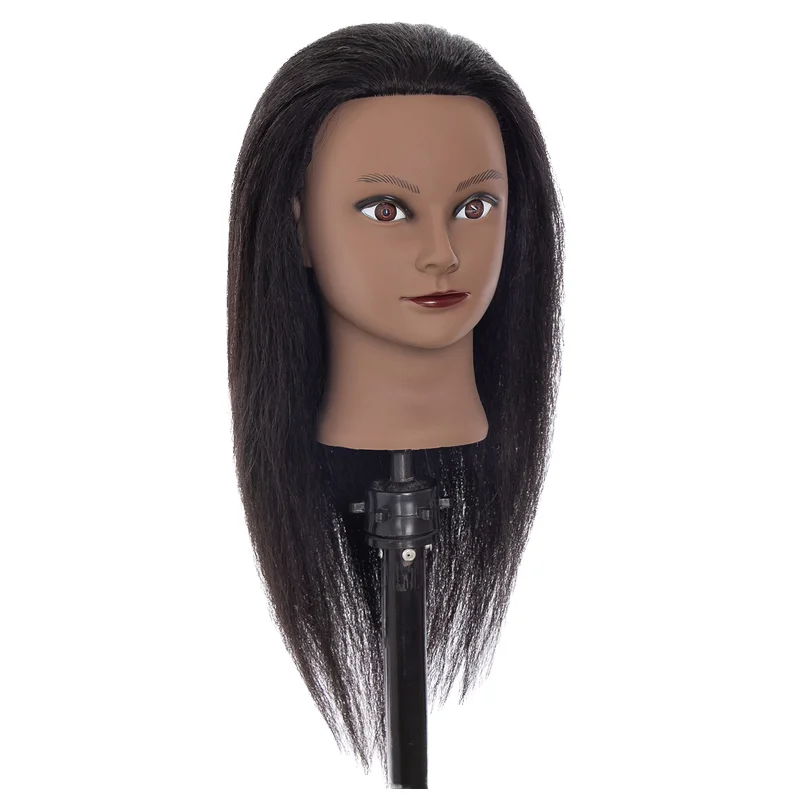 Premium Quality Human Hair Mannequin Head for Training and Styling