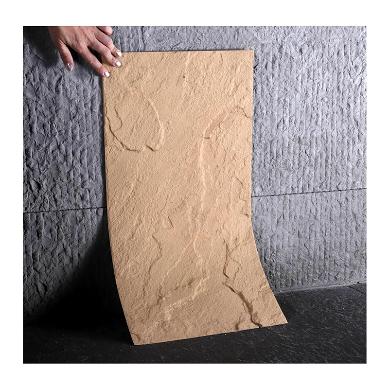 Slate flexible stone panels exterior wall cladding material bendable thin soft mcm soft stone flexible wall tiles stone sheet