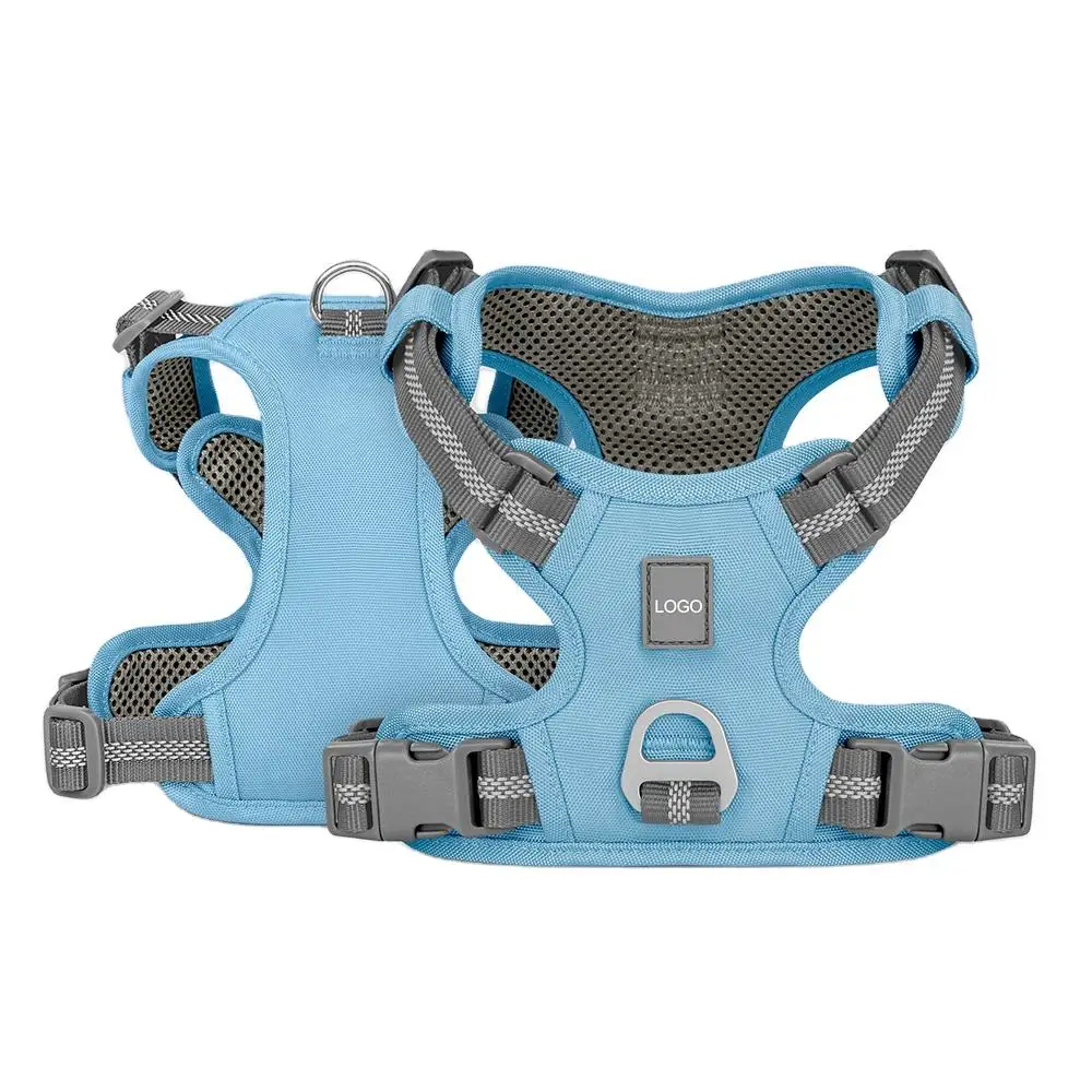 Factory customized soft pet wiring harness nylon upholstered outdoor large pet dog wiring harness