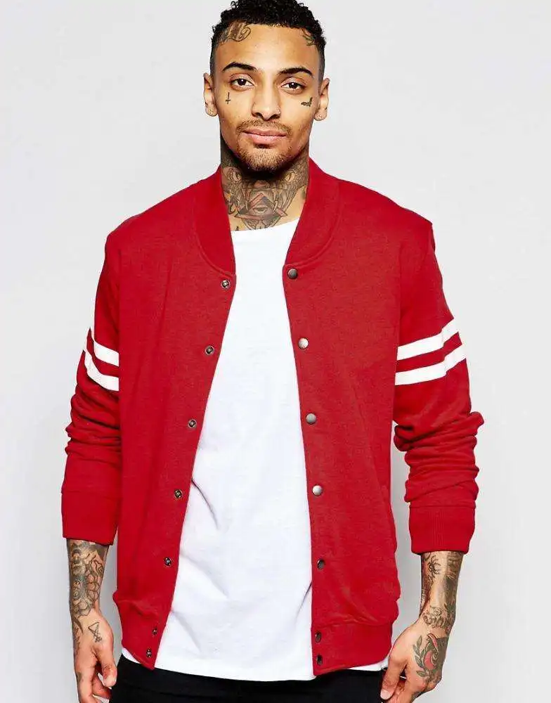 Clothing Suppliers Wholesale Cotton Red Jacket Baseball Jacket For Men