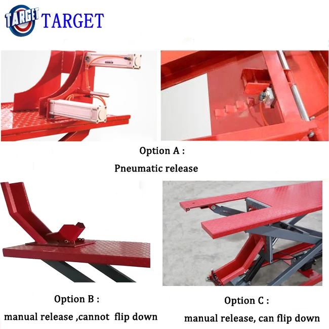 TARGET motorcycle lifts TG-M800 pneumatic lock scissor lift table stand