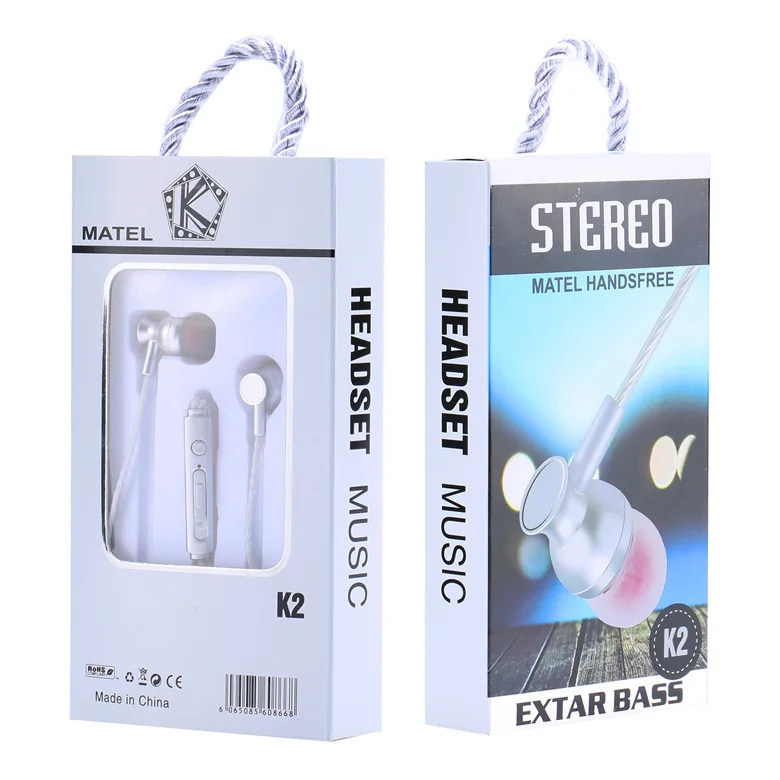 Metal wired Earphone Sport in ear Hifi bass stereo headset for iPhone Samsung xiaomi Headset fone de ouvido auricular