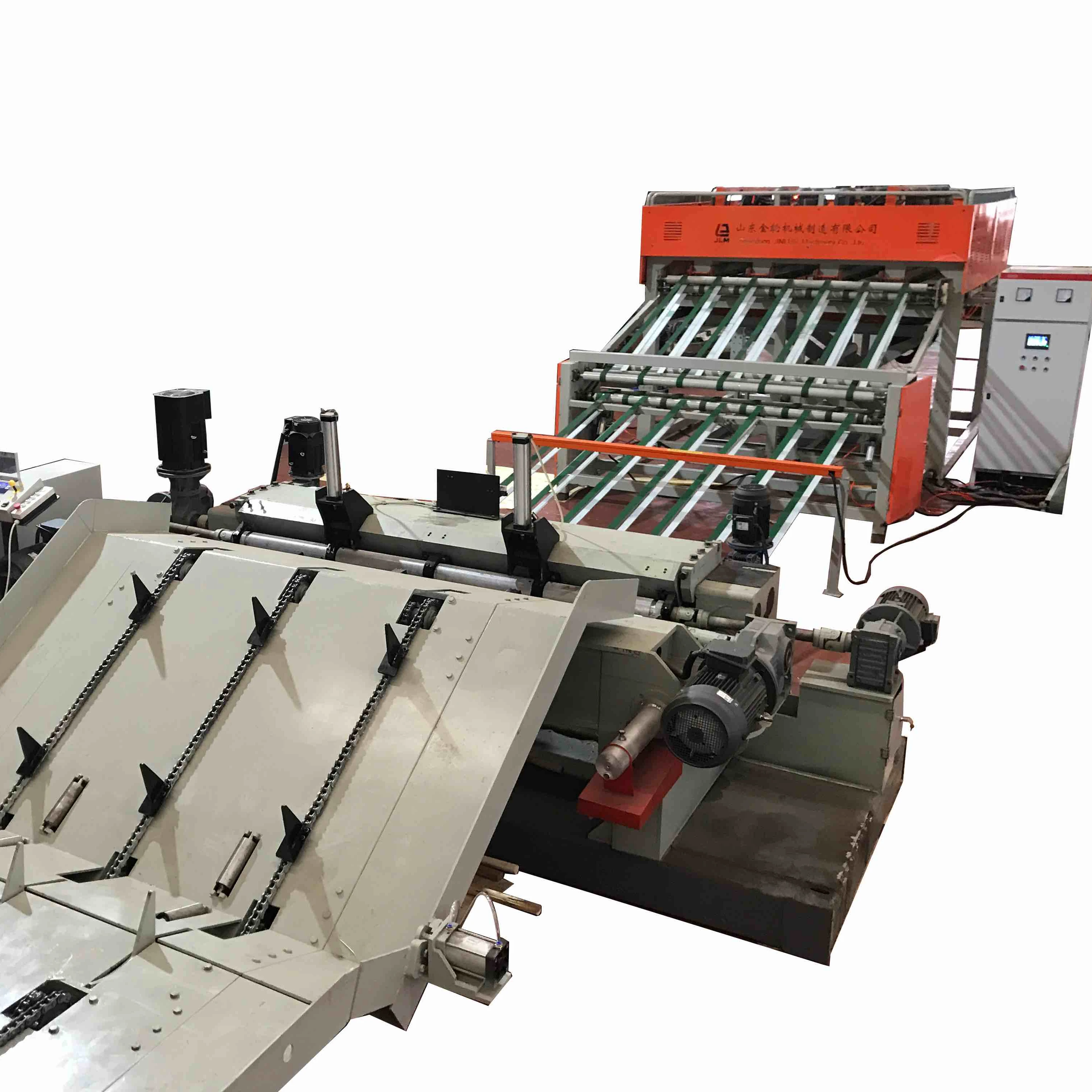 Full Automatic  120 cbm/10 hour Spindle less veneer peeling line /JINLUN