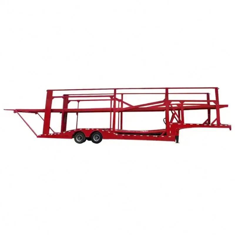 Low Price Customizable 50 Tons Maximum Payload 3-Axle Low Bed Semi-Truck Trailer  Long Life