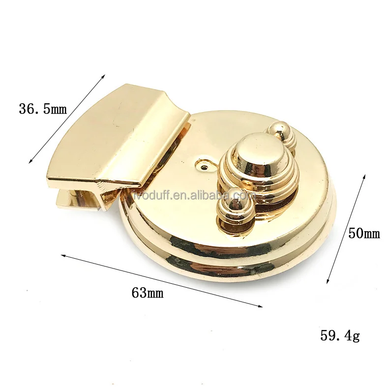 Handbag Lock Hardware Turn Lock Clasp Metal Twist Lock For Handbag