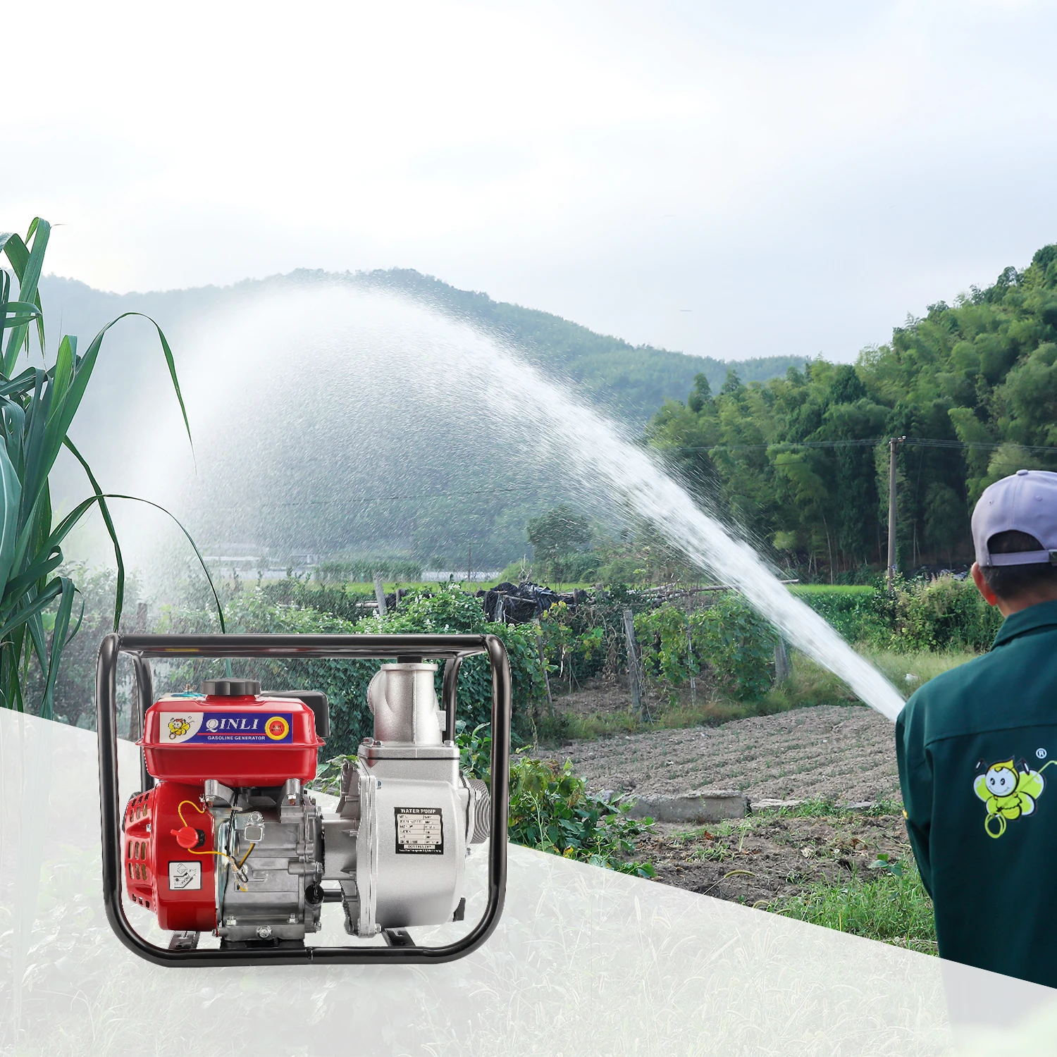 3inch/4inch QL-30 168F Garden motorized agricultural  machine engine gasoline power equipment petrol Water pump