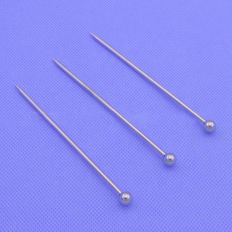 Custom Bar Tools Metal Martini Drink Stirring Sticks Fruit Pin Sticks Ball 304 18/8 Stainless Steel Cocktail Picks
