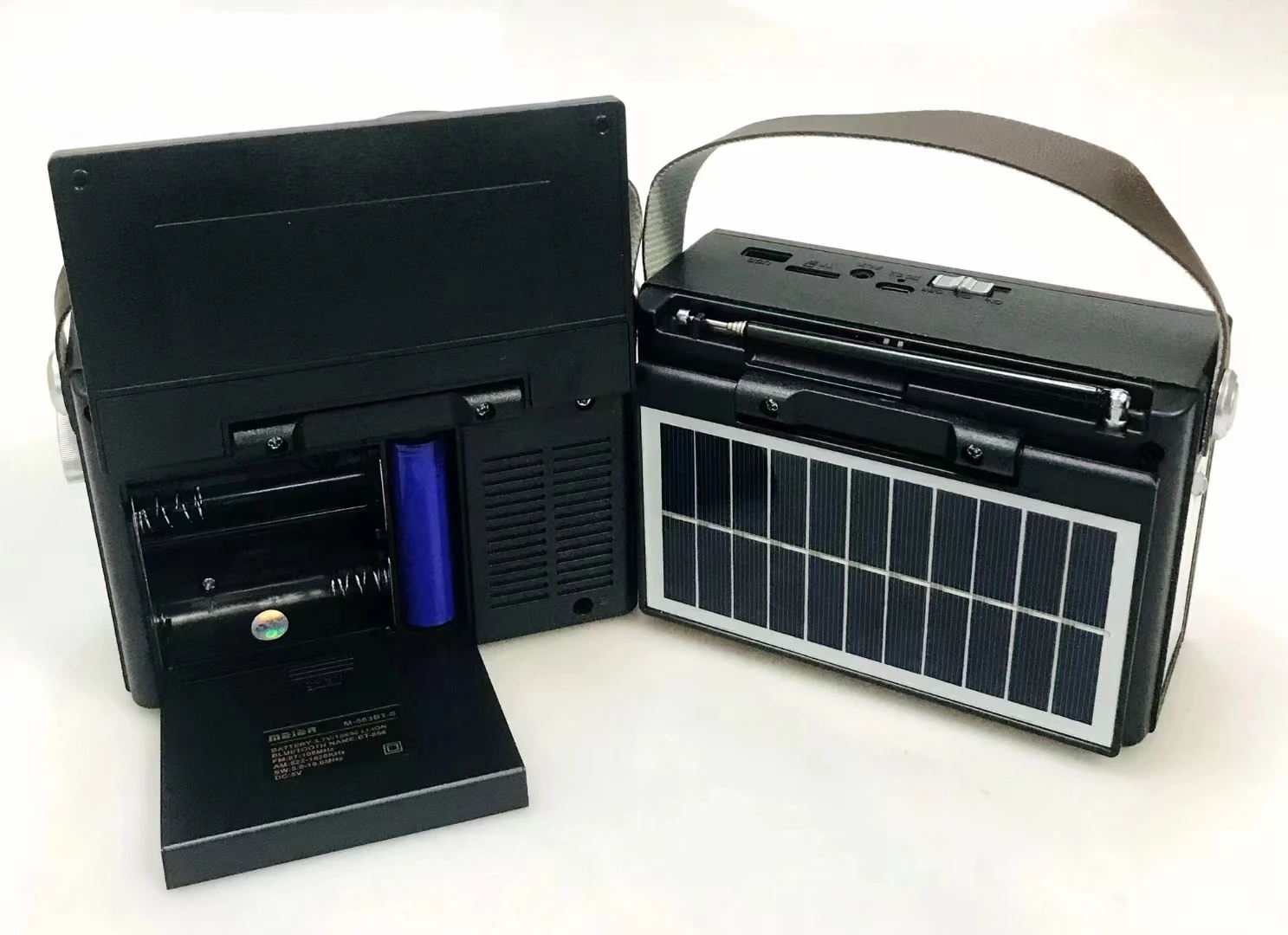 Оптовая продажа с фабрики в стиле ретро радио аккумуляторный фонарик в винтажном стиле радио с солнечной батареей M-562BT-S