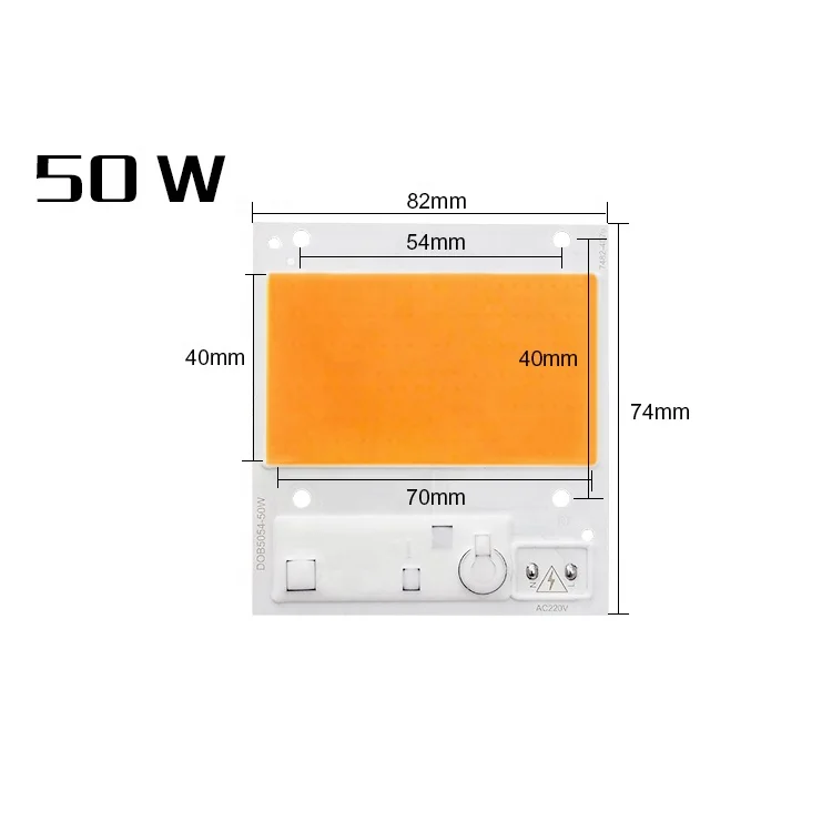 Full Spectrum 5054 Driverless 220V 50W 100W 150W White Pink Led Cob Led Grow Light COB Chip AC Cob Led Chip