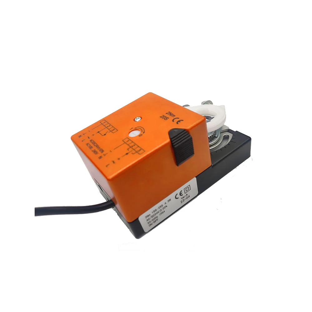 Low MOQ Ventilation 24V 120V 230V HVAC System Proportional Modulating 2Nm On/Off  Damper Actuator