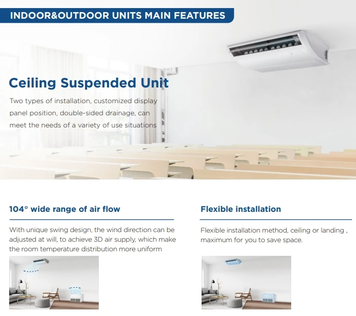 Vestar Air Conditioner Commercial Wire/Remote Control VRF System Ceiling Floor Standing air Conditioner 60000 Btu Smart