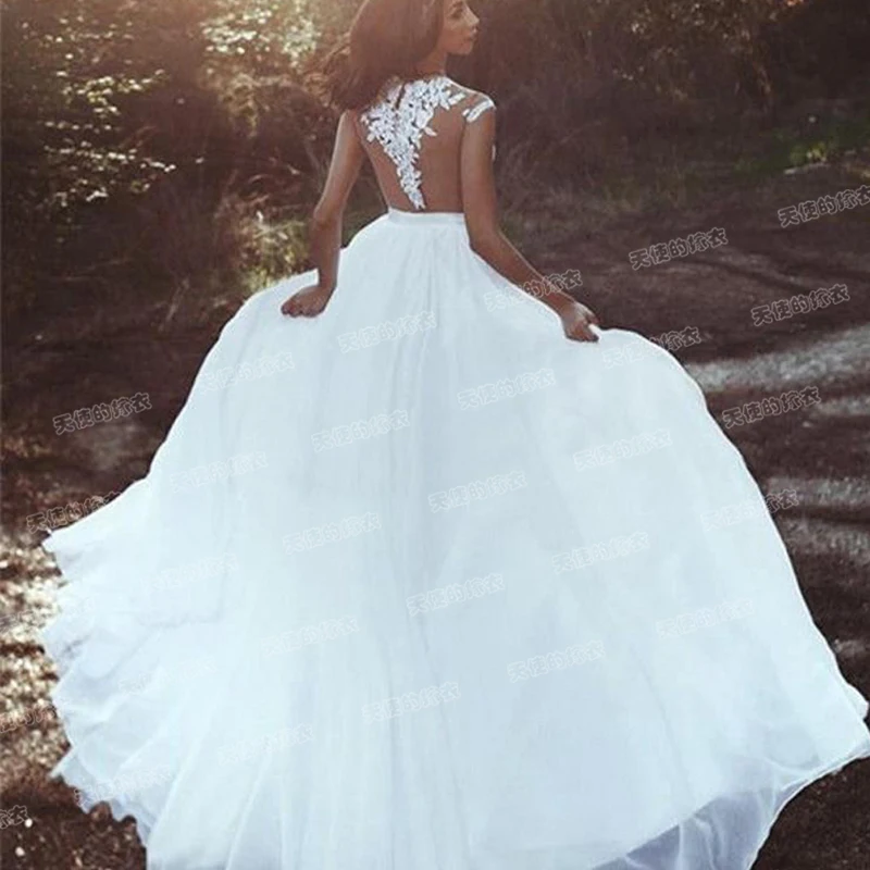 Женское Прозрачное платье с V-образным вырезом, летнее пляжное свадебное платье