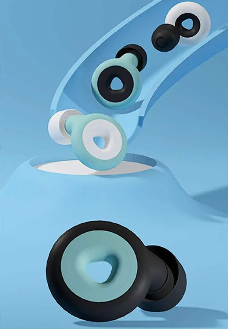 Adjustable Safety Hearing Protection Sound Proof Silicone Sleeping Ear Plugs with Plastic Case