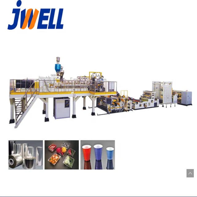 100% biodegradable PLA PBAT Sheet film Extrusion production Line Extruder Machine of Bio Disposable Tableware