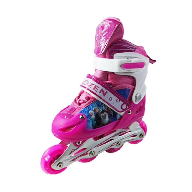 2022 Girls Pink Order Free Luminous Led Inline Skate Roces Wheels Flashing