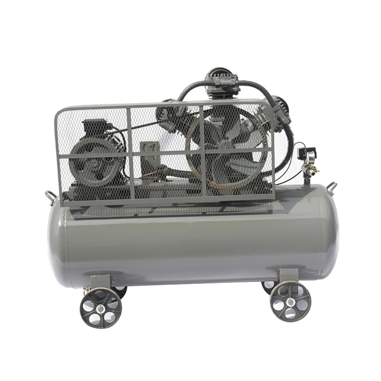 Portable 380v Large Capacity Fuel Tank And Low Noise Piston Air Compressor