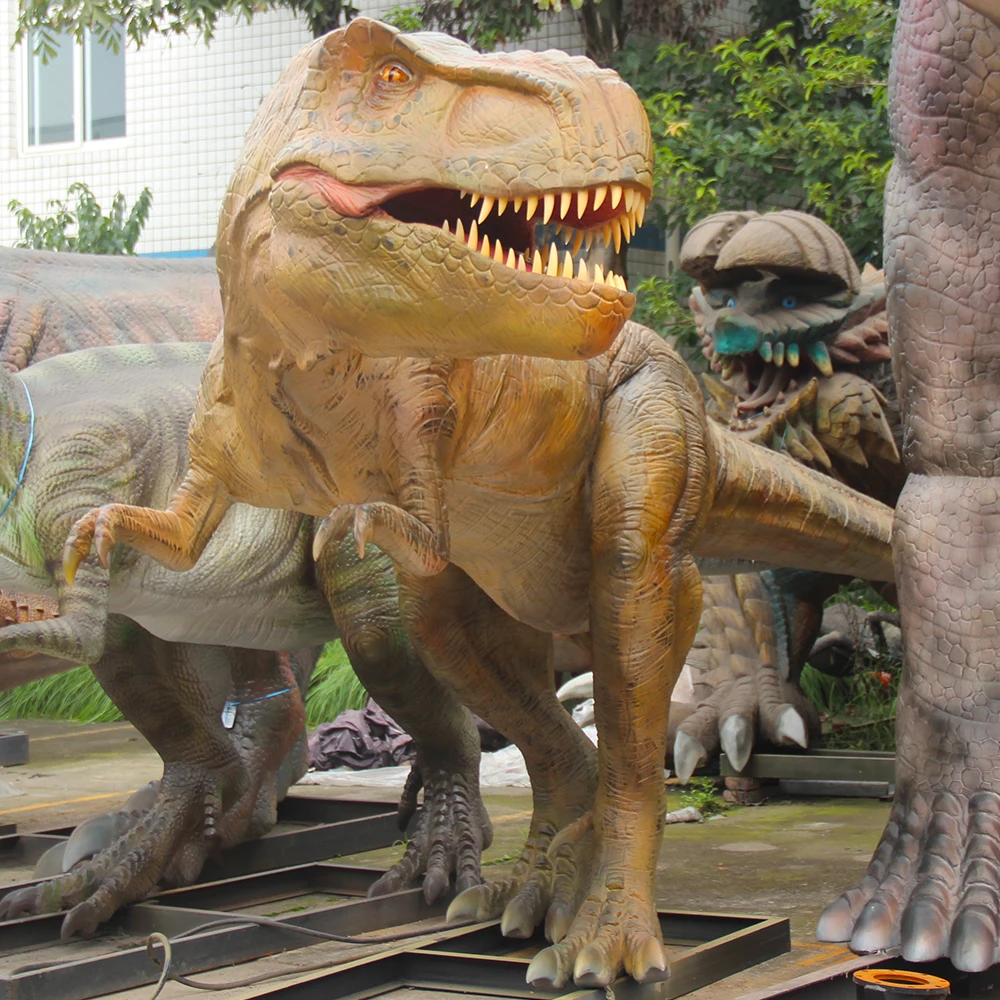 Дино парк реалистичный Парк Юрского периода T Rex динозавр в натуральную величину Роботизированный аниматронный Динозавр для продажи