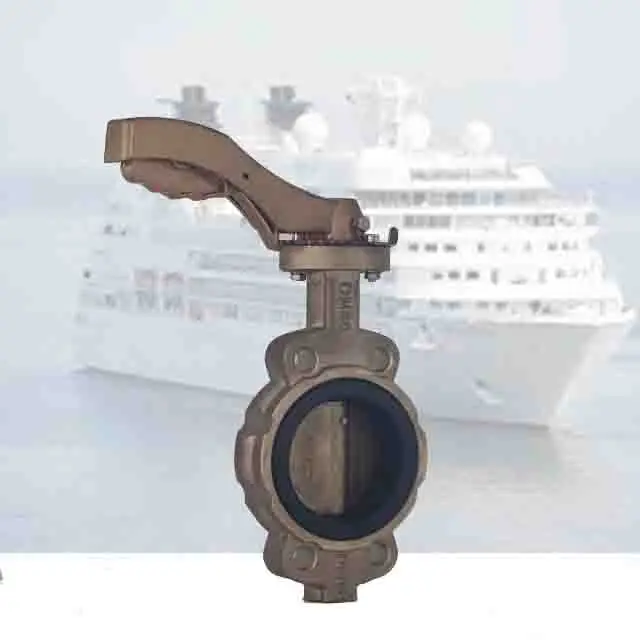 NBR алюминий бронза дисковый клапан для морской дроссельные клапаны