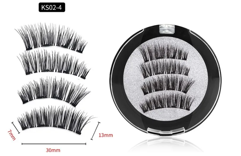 Custom Private Label Quantum Magnetic Eyelashes Reuse Magnetic Eyelashes False Eyelash Sets with Applicator