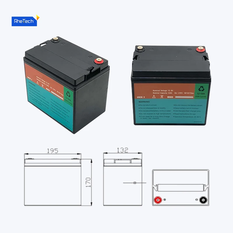 Golf Electric Car Lithium Battery 12 V 12.8v 12ah 24ah 33ah Safe And Environmentally Friendly 5000 Cycles Of Lithium Battery