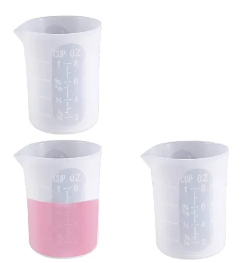 8oz Customized Brand logo Silicone Mixing Cup Resin