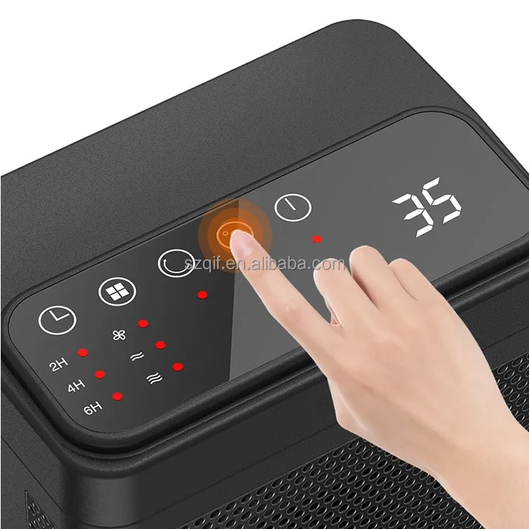 Portable 1500W 3 Gears Heater Rechargeable Space Heater Fan PTC Personal Desk Warm Heater for Home Dormitory