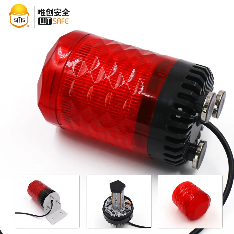 Siren Light Siren Alarm Factory Direct Supply Led Blue No Voice Warning Light Strobe Light