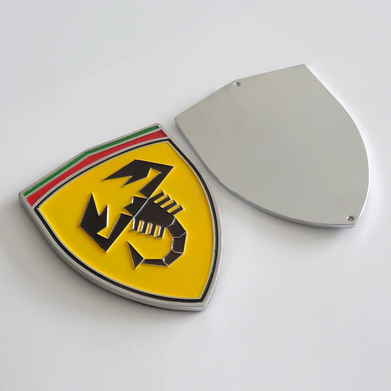 Promotion Custom Cheap Fashion Metal Logo Labels Car Zinc Alloy badge Scorpion Pattern Metal Label