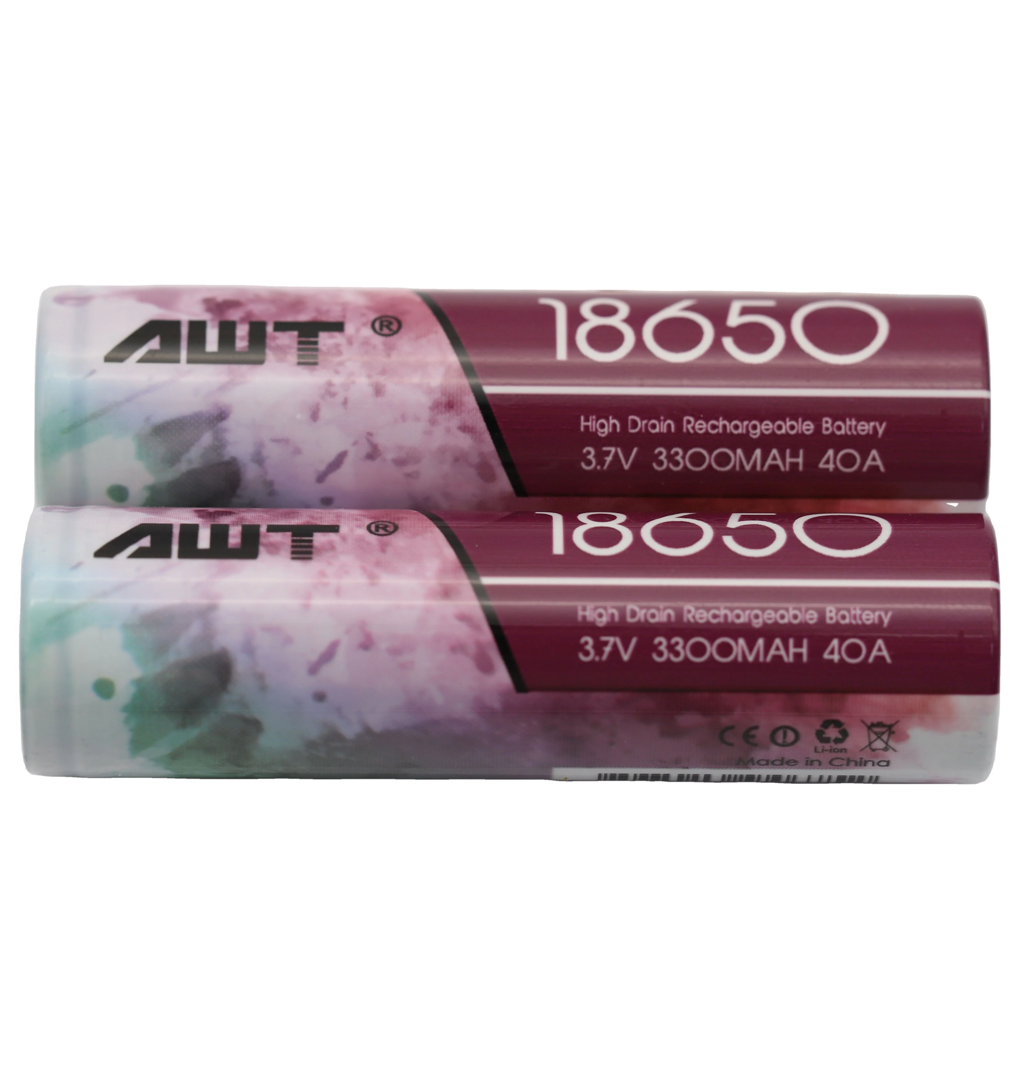 2021 hot sale AWT 18650 3.7v 3300mah 40A 36v 48v 52v ebike battery lithium battery 72v 100ah nmc battery for power tools