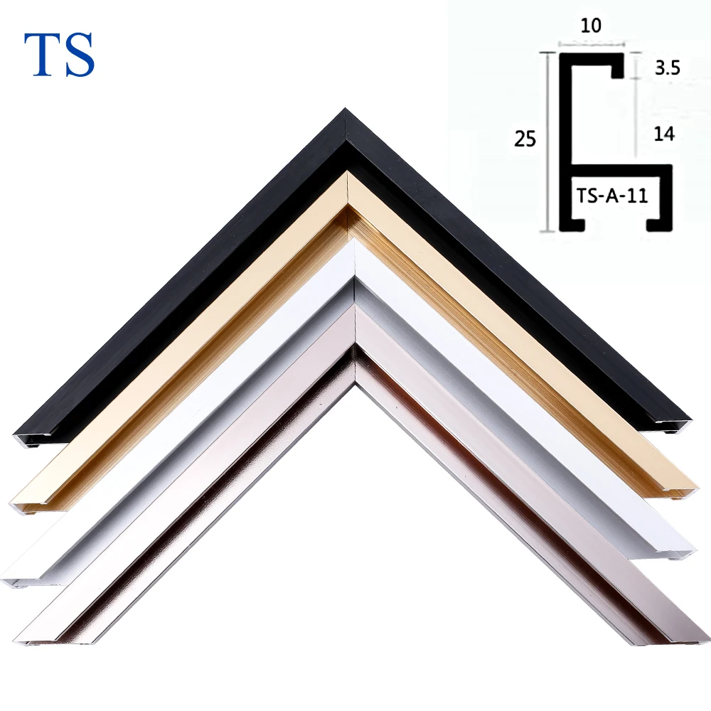 Aluminum alloy home decoration picture frame line metal material manufacturer sells advertising poster mirror frame