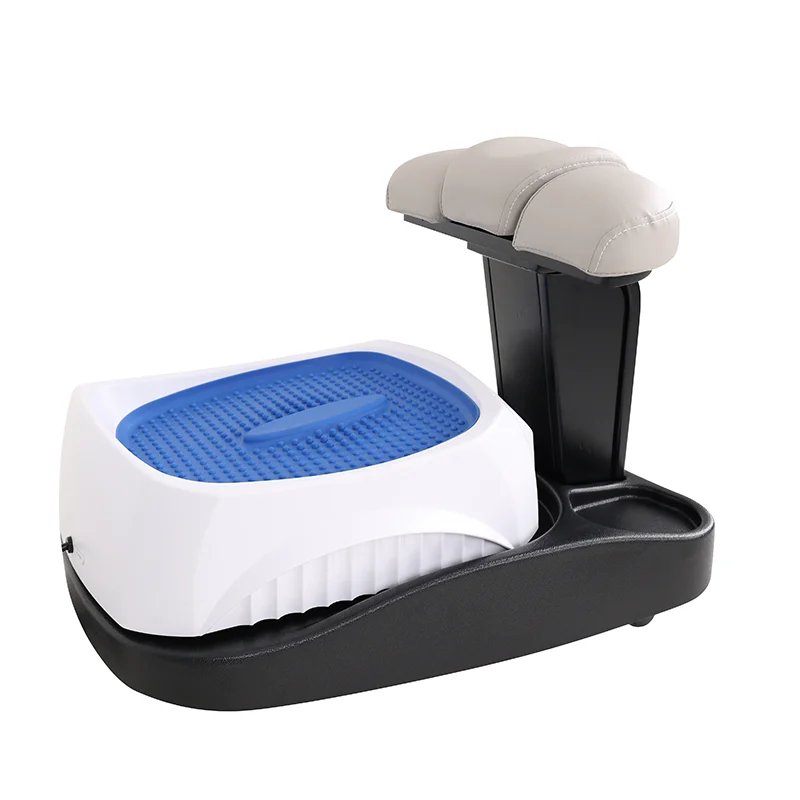 Pedicure Equipment Trolly for Foot Massage Basin Wood Beauty Spa Salon Cart Height Adjustable