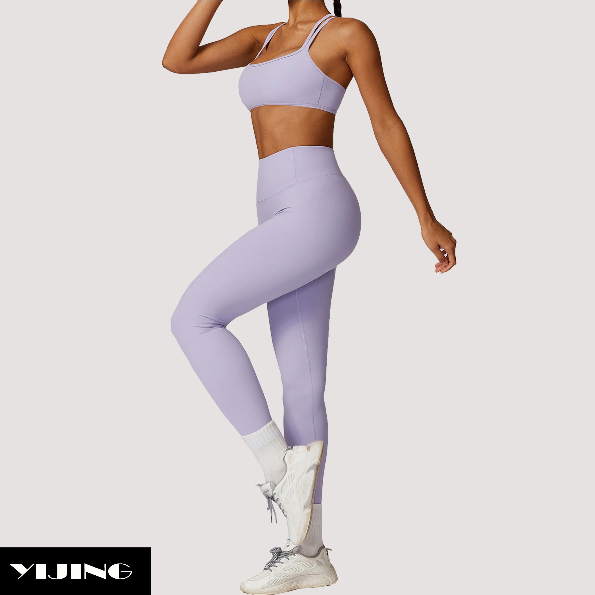 Women Fitness Workout Clothes Active Wear Custom Logo Sports Bra And Leggings Set Yoga Suit Gym Workout Yoga Sets For Women