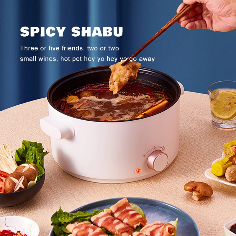 Professional Manufacturer Kitchen Appliances Cooking Noodles Portable Non-Stick Wok Electric Skillets Electric Cooking Pot