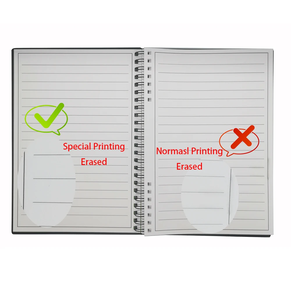 High Quality A5 Size PP Cover Reusable Smart Notebook Spiral Binding  Erasable Rocketbook Notebook with Cam Scanner