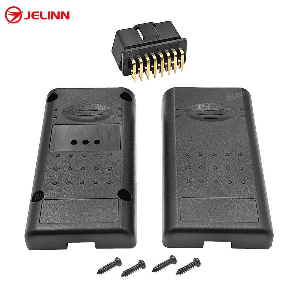 Custom OBD 2 корпус OBD2 Корпус Корпуса и Штекерный разъем с прямым углом 90 градусов